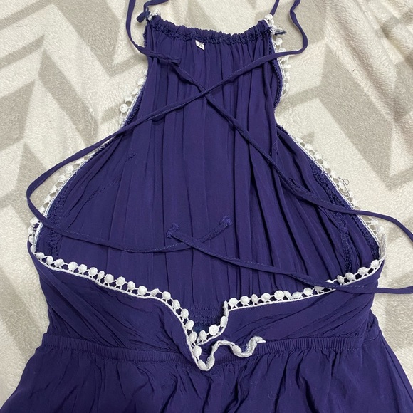 Backless navy dress - Picture 2 of 4